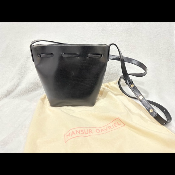 Mansur Gavriel Mini Bucket Bag - black / silver - Picture 4 of 6